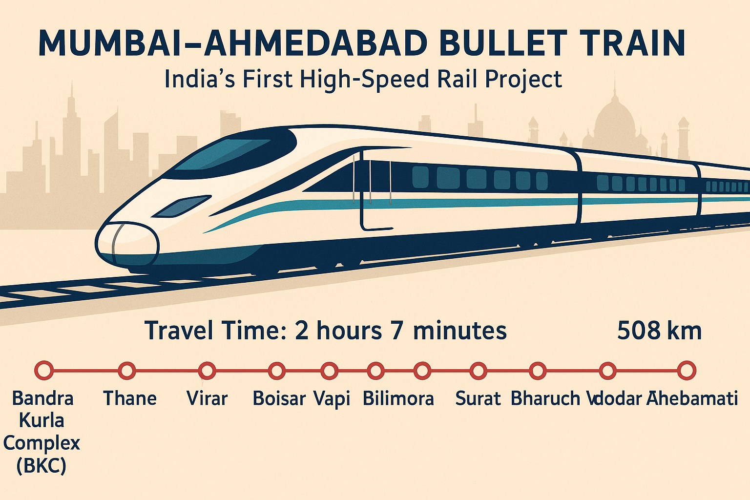 Mumbai Ahmedabad Bullet Train