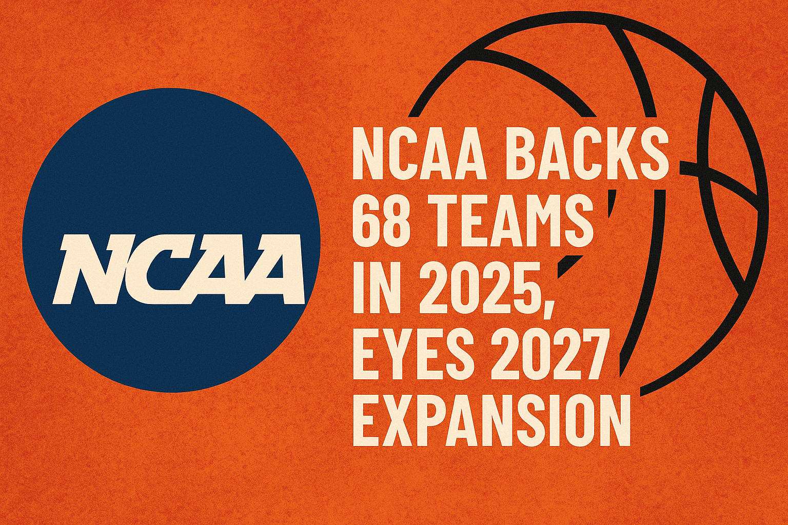 NCAA Backs 68 Teams in 2025