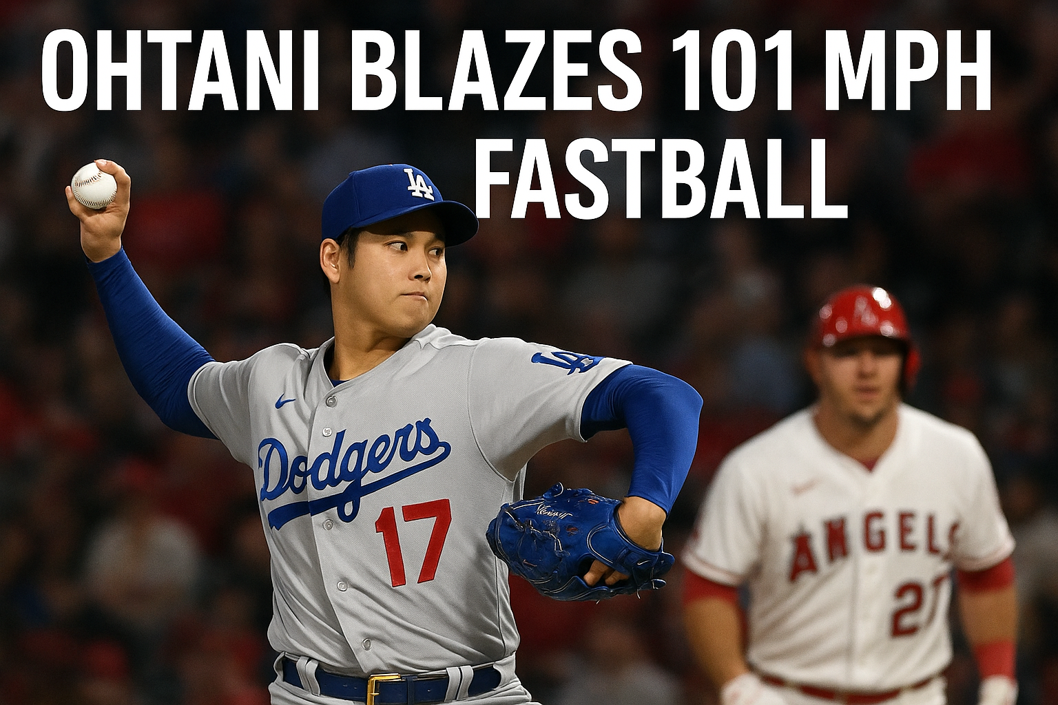 Ohtani Blazes 101 mph Fastball