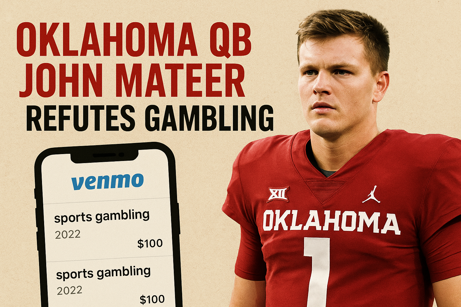 Oklahoma QB John Mateer Refutes Gambling