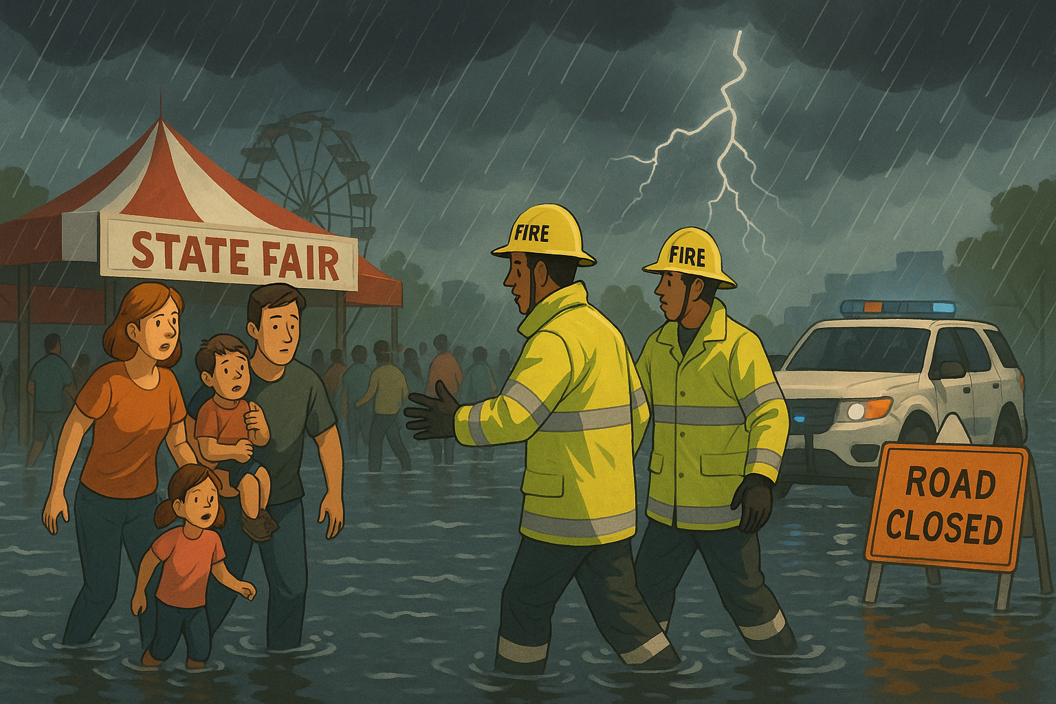 Over 100K Visitors Safely Evacuated