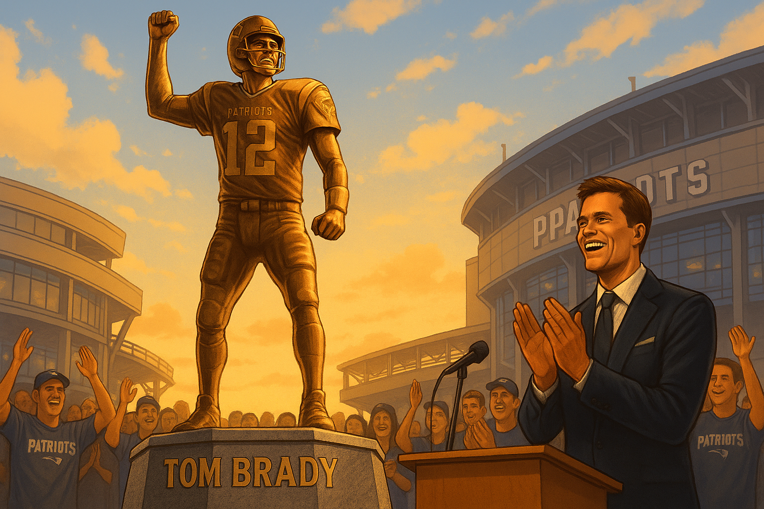 Patriots Honor Tom Brady with Statue