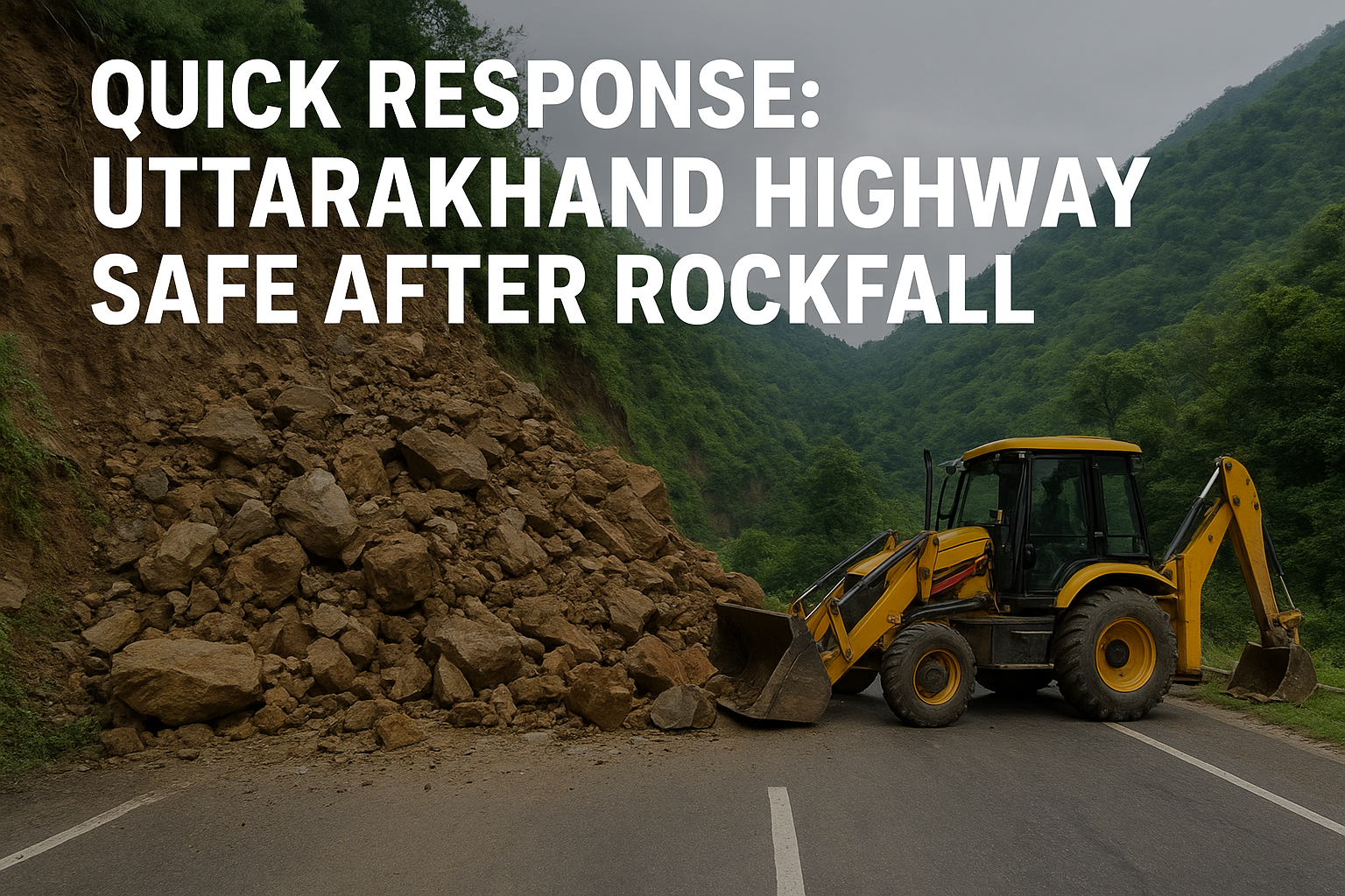 Uttarakhand Highway Safe After Rockfall