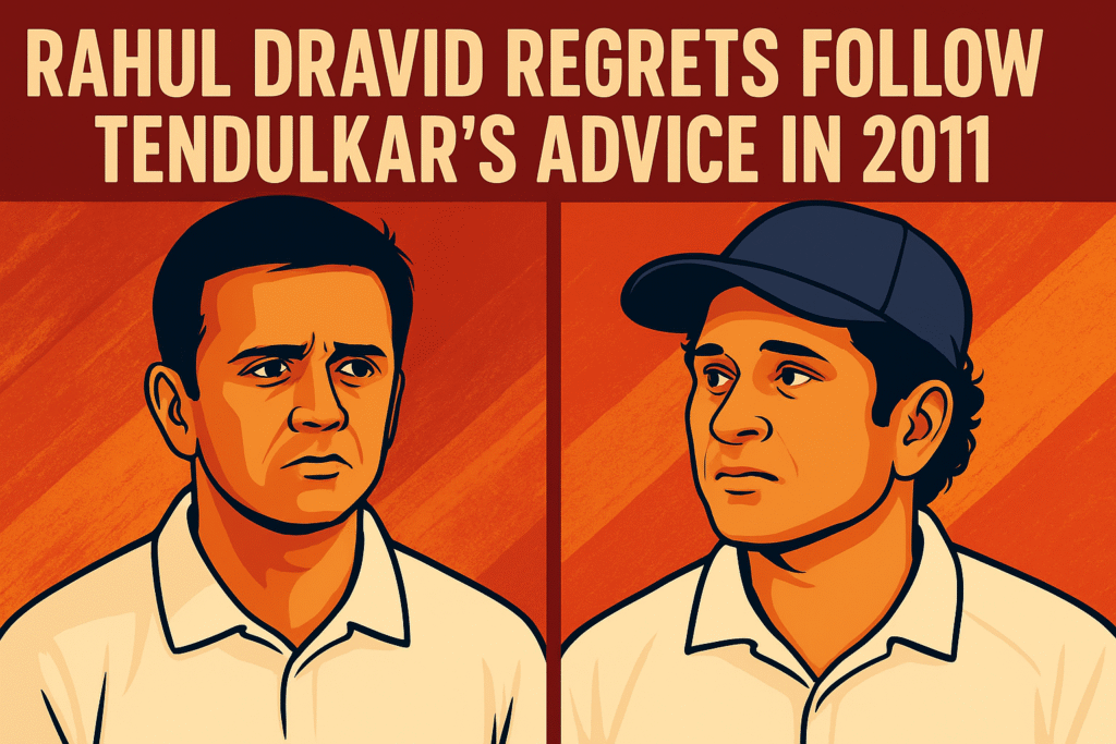 Rahul Dravid Regrets