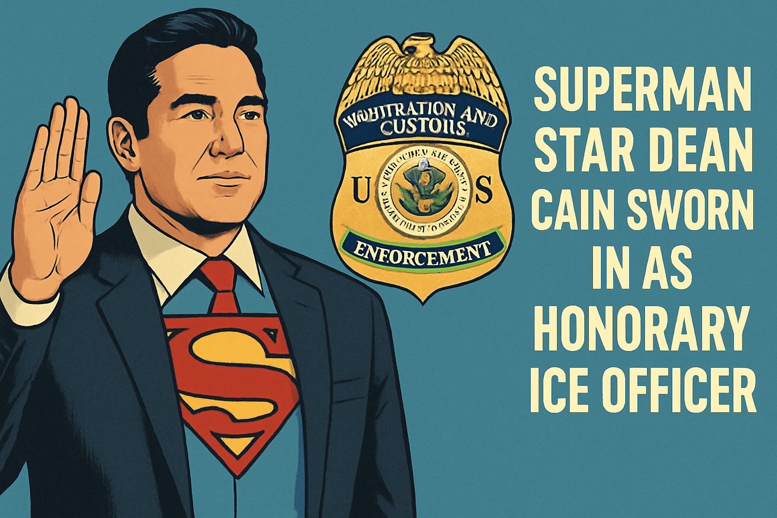 Superman Star Dean Cain Sworn