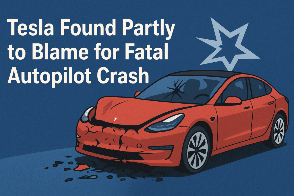 Tesla Advances After Autopilot Crash Verdict