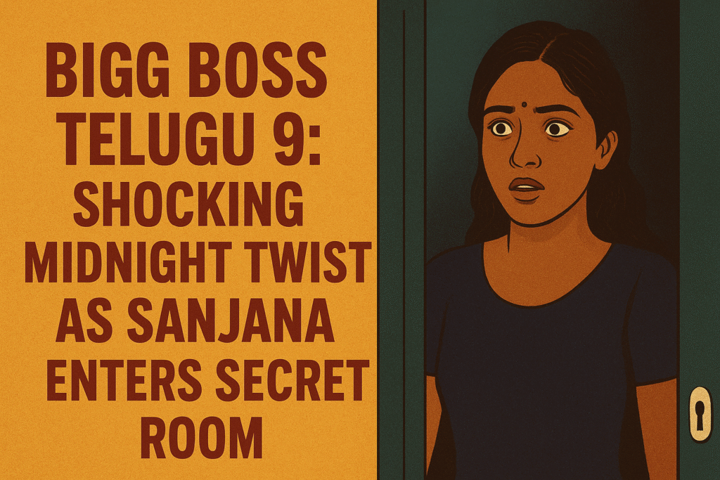 Bigg Boss Telugu 9: Shocking Midnight Twist as Sanjana Enters Secret Room Bigg Boss Telugu 9