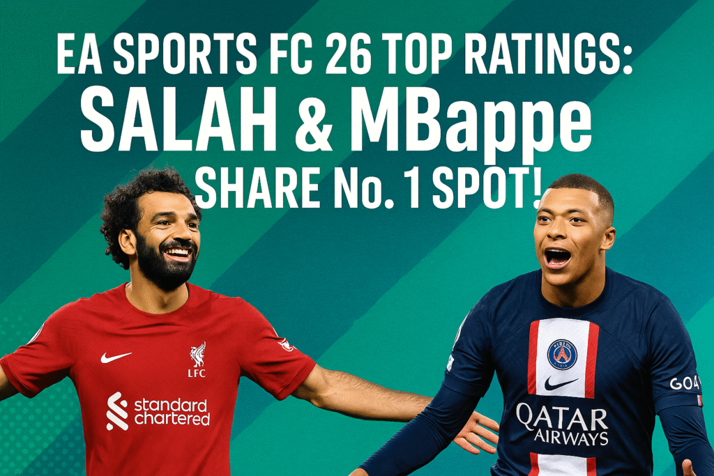 EA Sports FC 26 Top Ratings: Salah & Mbappe Share No. 1 Spot! EA Sports FC 26 Top Ratings