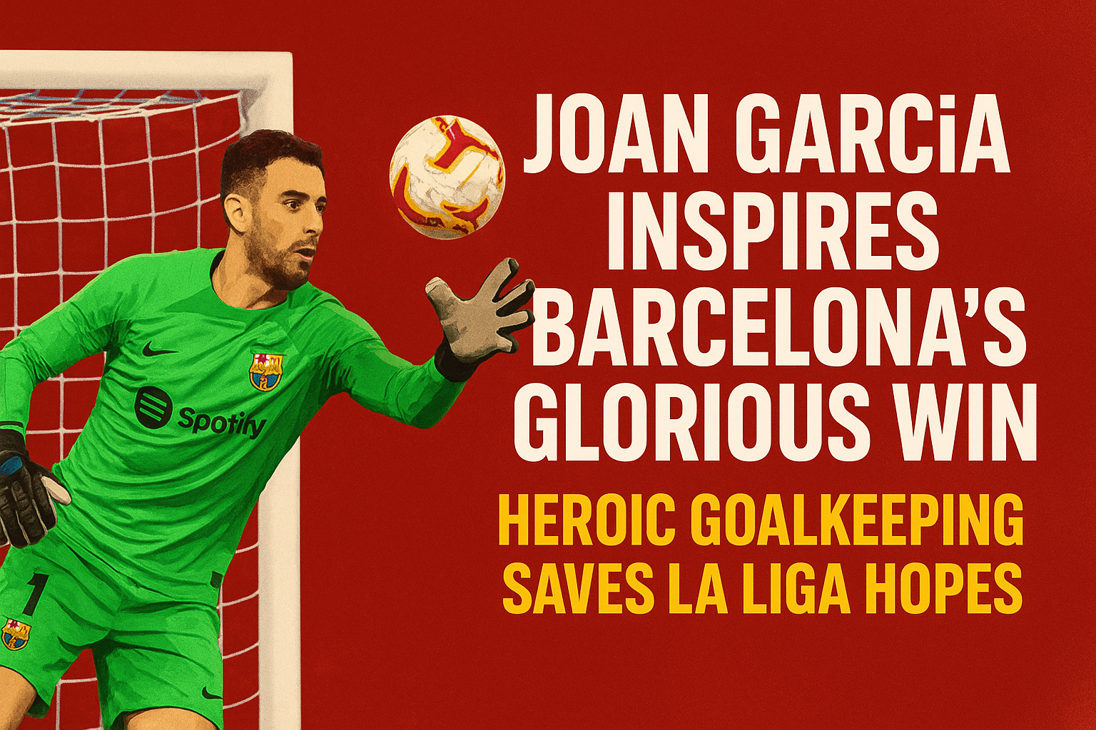 Joan García Inspires Barcelona