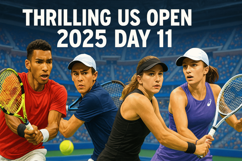 Thrilling US Open 2025 Day 11: Stars Chase Glory Thrilling US Open 2025 Day 11