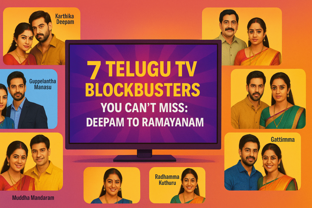 7 Telugu TV Blockbusters You Can’t Miss: Deepam to Ramayanam 7 Telugu TV Blockbusters