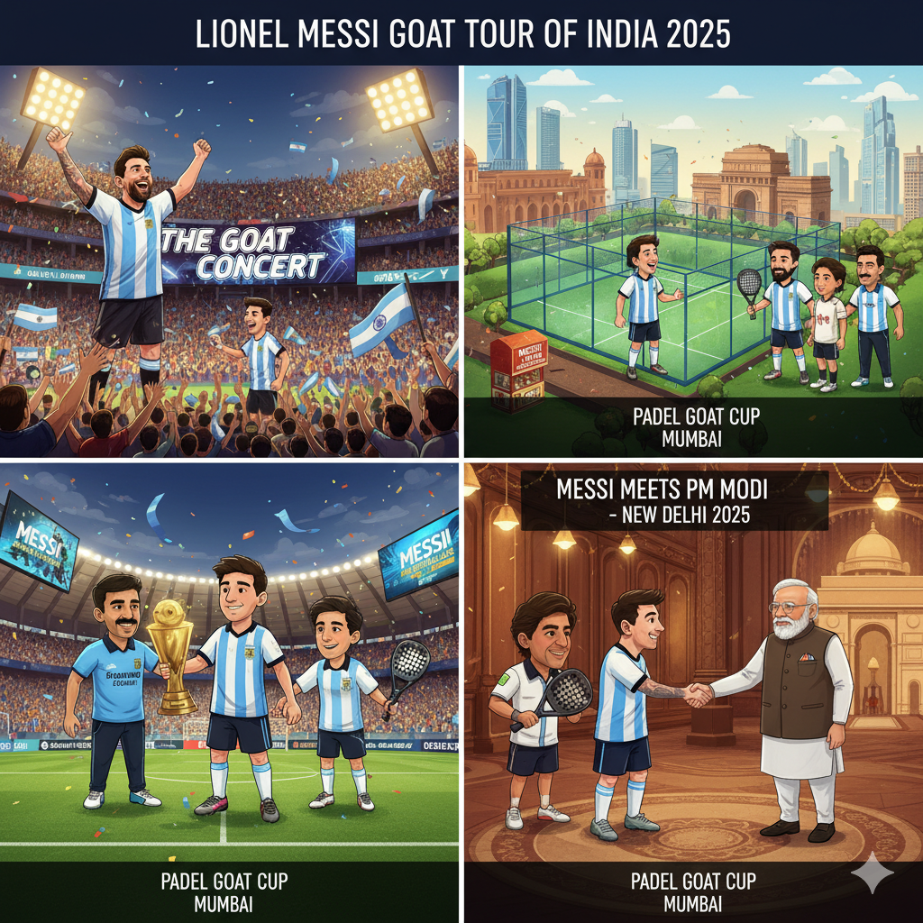 Lionel Messi Confirms GOAT Tour of India 2025 Full Schedule, Cities, and Historic Meeting with PM Modi