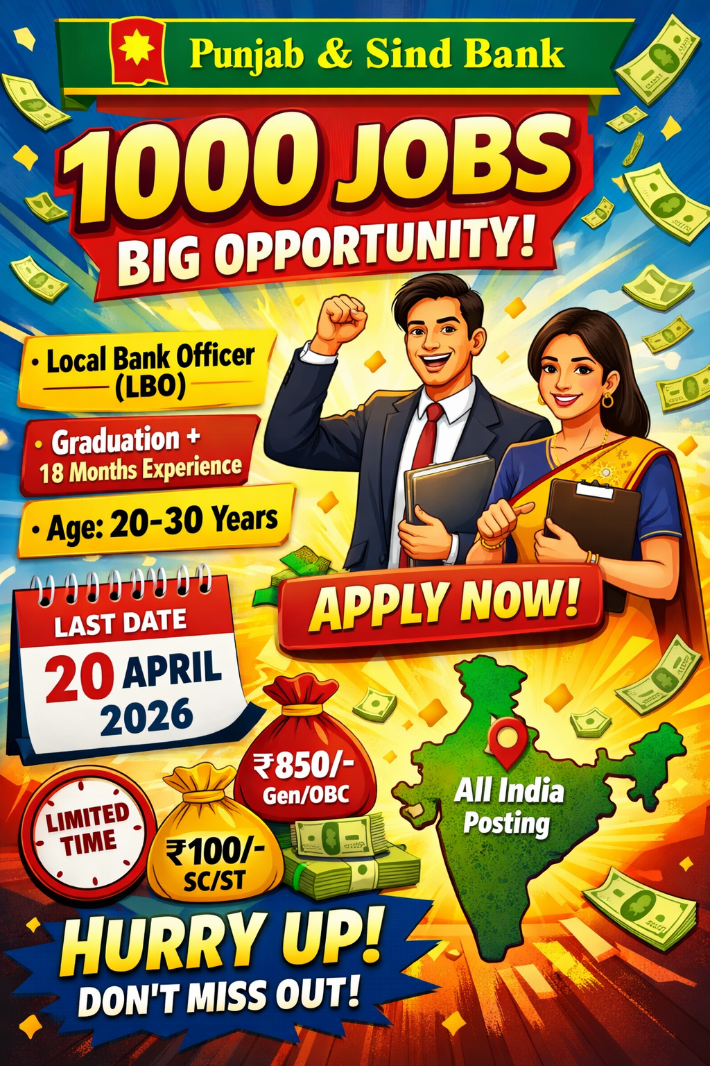 Punjab And Sind Bank LBO Bharti 2026