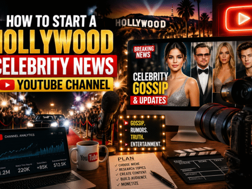 How to Start a Hollywood Celebrity News YouTube Channel